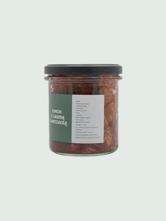 Kimchi z jagodą kamczacką — etykieta