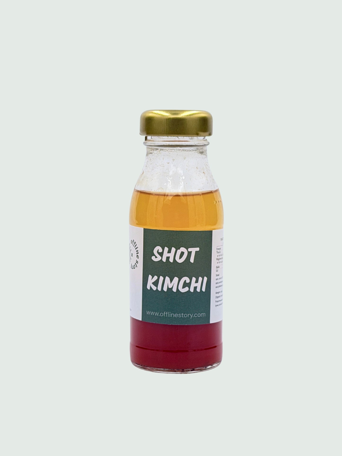 Wytrawny shot z soku kimchi