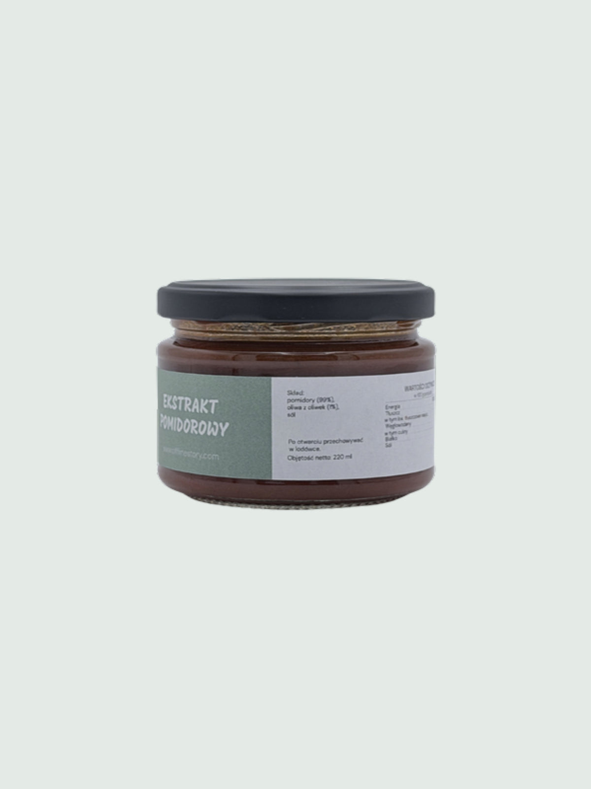 Ekstrakt pomidorowy — etykieta