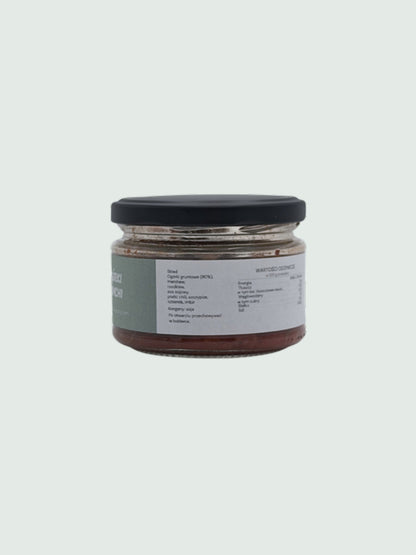Ogórki kimchi — etykieta