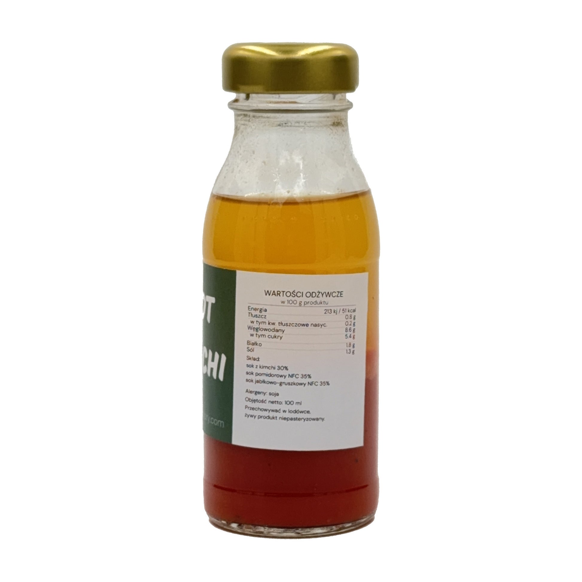 Wytrawny shot z soku kimchi